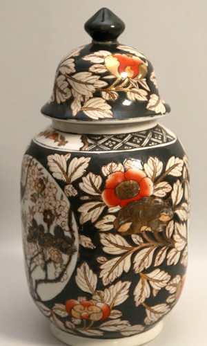 Japanische deckelvase - japanische,