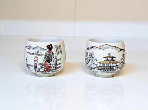 Vintage japan teetassen - teetassen, 2er
