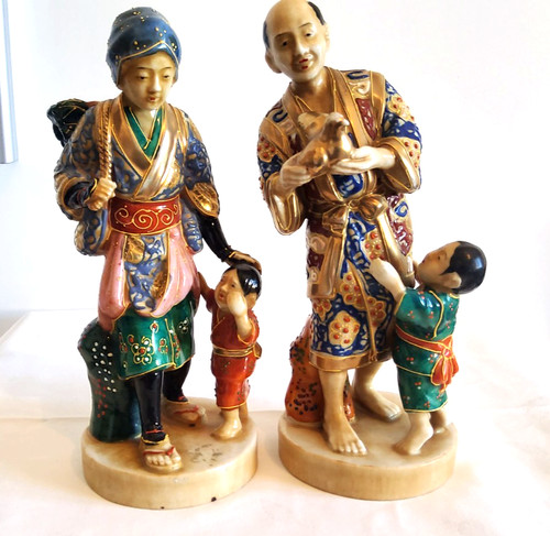 Antike paar japanische - paar, figuren