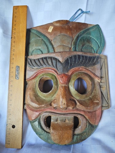 Thai tribal vintage hart - vintage, holz
