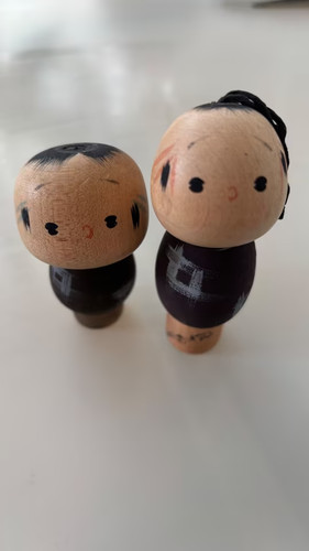 Kokeshi set handbemalt junge - kokeshi,