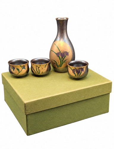 Japan kutani sake set tlg - 7-tlg, 2
