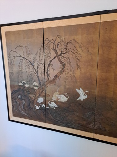 Japanischer byobu faltschirm - byobu,