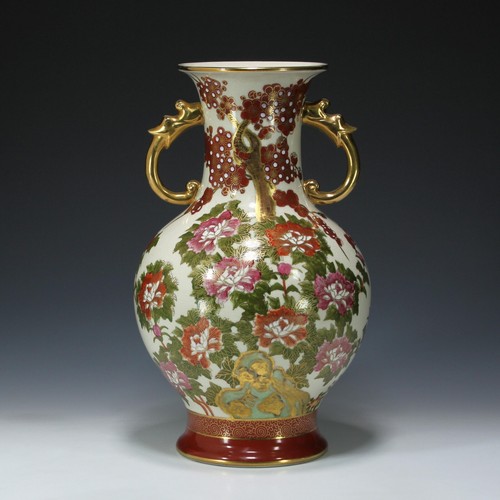 Große vase shimazu - vase, satsuma