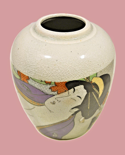 Alte japanische vase naniwaya - japanische,