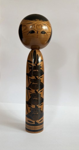 Japanische kokeshi holzpuppe - japanische, kokeshi-holzpuppe