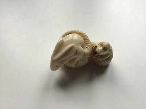 Alte netsuke signiert motiv - netsuke,