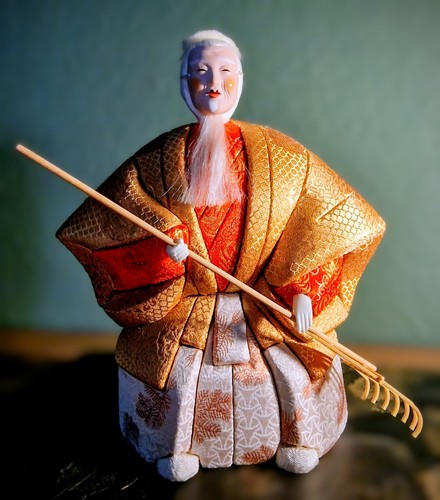 Takasago japanische puppe noh - takasago,