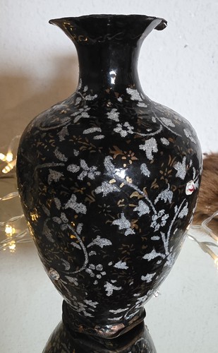 Antike japanische emaille vase - emaille,